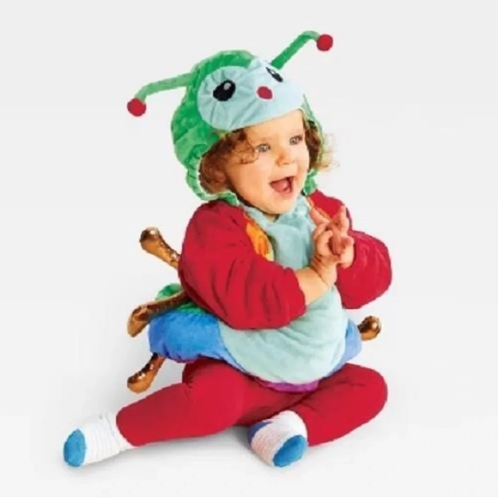 Vibrant Caterpillar Kids Costume